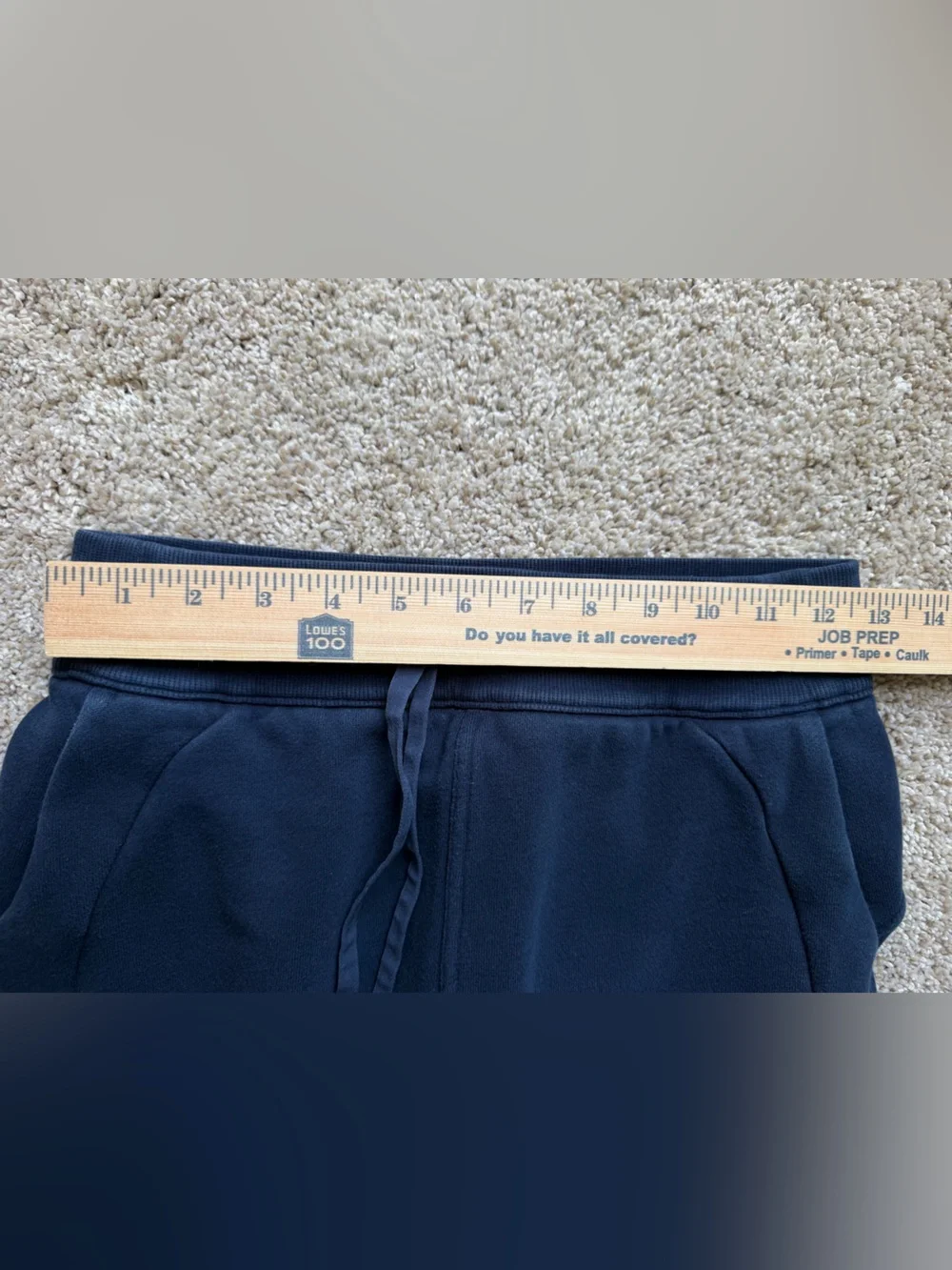 Lululemon Scuba High Rise Relaxed Cotton Terry Jogger Navy Blue Women’s 4 W5CV9S